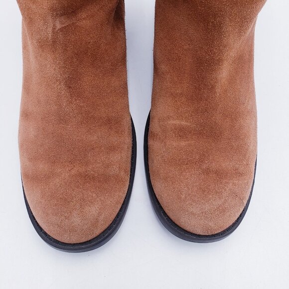 Cole Haan Quiana Bootie Womens Size 8 British Tan Brown Suede Waterpoof Boots - Picture 7 of 10